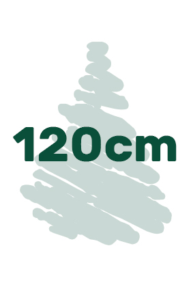 Artificial Christmas trees in height of 120 cm