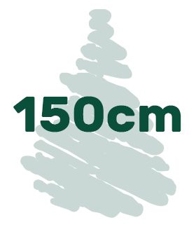 Artificial Christmas trees in height of 150 cm