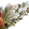 Artificial Christmas garland Flocked Fir PE