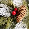 Artificial Christmas garland Flocked Fir PE