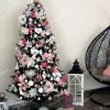 Artificial Christmas Tree Crystal Silver Pine