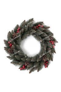 Artificial Christmas wreath Crystal Spruce