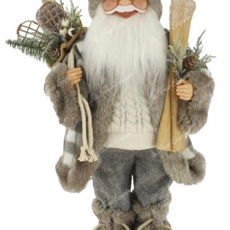 Christmas decoration Santa Claus Dark Gray 46cm