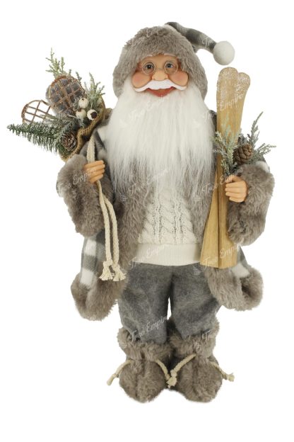 Christmas decoration Santa Claus Dark Gray 46cm