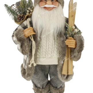 Christmas decoration Santa Claus Dark Gray 60cm