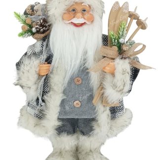 Christmas decoration Santa Claus Gray 40cm