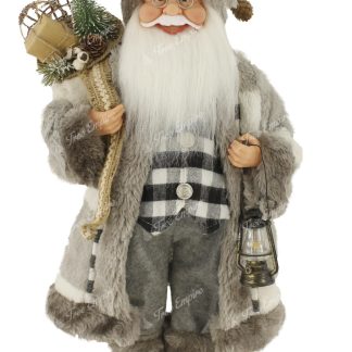 Christmas decoration Santa Claus Gray 46cm