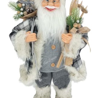 Christmas decoration Santa Claus Gray 60cm