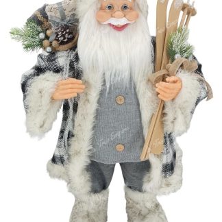 Christmas decoration Santa Claus Gray 80cm