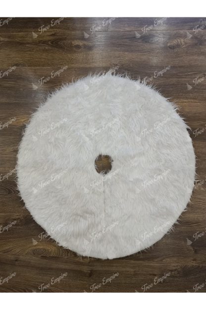 Christmas tree skirt White fur