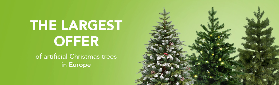 Largest offer of artificial Christmas trees