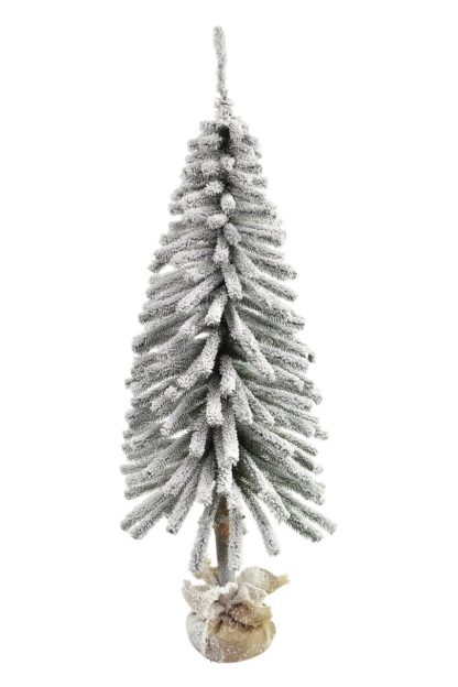 Artificial flocked Christmas tree Mini Tatra Spruce on the trunk 130cm