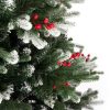 Artificial Christmas tree Flocked Spruce PE with flocked needle tips