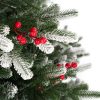 Artificial Christmas tree Flocked Spruce PE with flocked needle tips