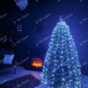 Waterfall LED Christmas lights in cold white color